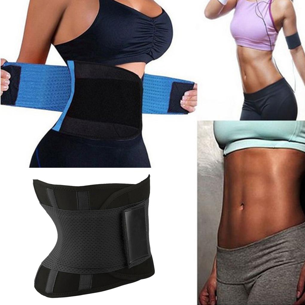 Women Waist Trainer Fitness Exercise Adjustable Waist Support Brace Workout Lumbar