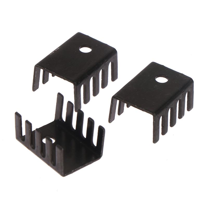 10Pcs To-220 Aluminum Profile 7805 Heatsink 781 Radiator Heat Sink 19*15*10Mm Aluminum Alloy Profile Cooler