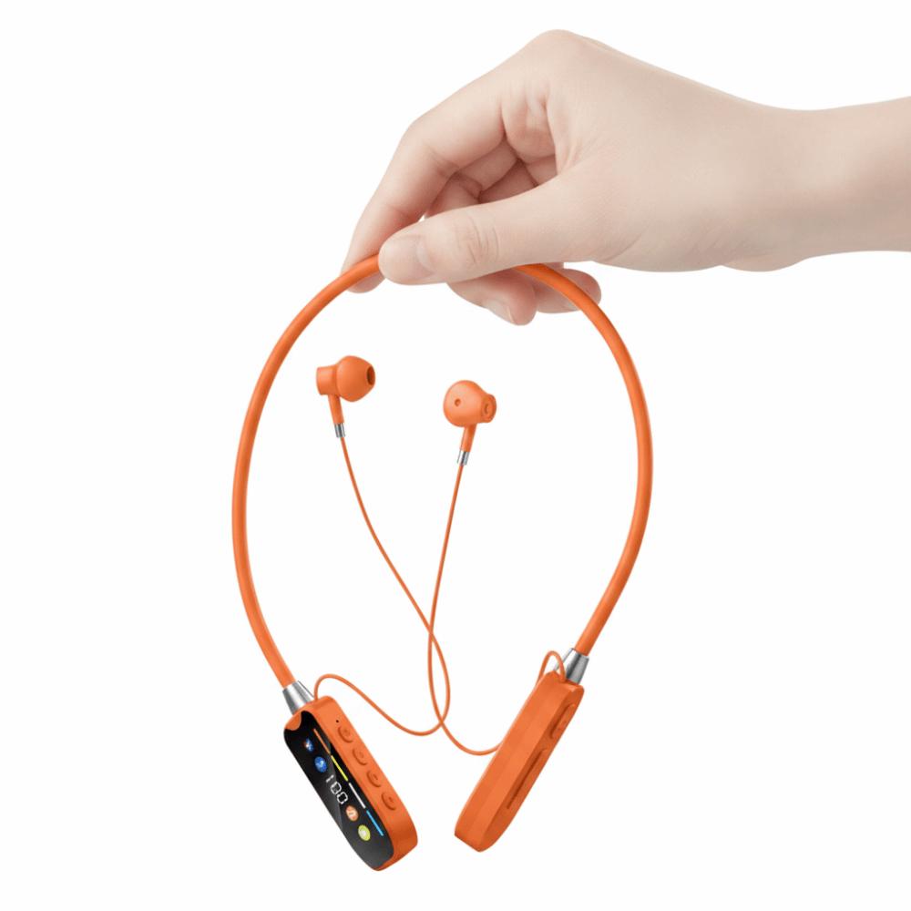 Bluetooth 5.4 Neckband Headphones LED Display Bluetooth Headset Halter Sports Headset Outdoor Use