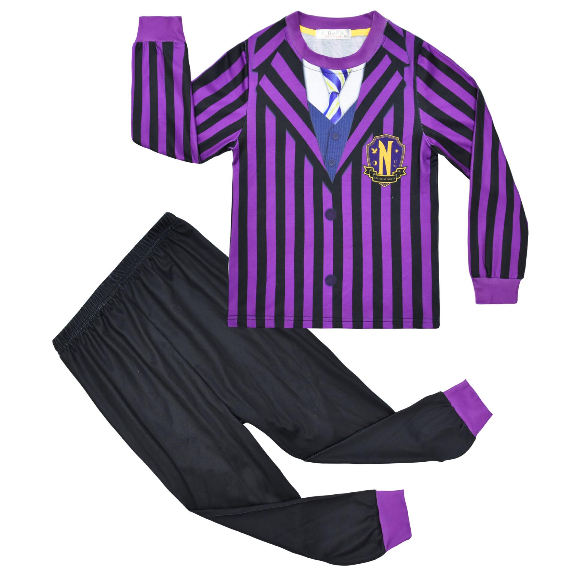 Long-Sleeved Digital Printed Cosplay Clothing, Children S Long-Sleeved Loungewear Set 7725 110