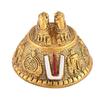Tirupati Balaji Charan Paduka, Tirupati Balaji Sign, Kalyana Venkateswara Swamy Tirupati Balaji Padam Shankh Chakra Tilak, Aluminium Golden Finish