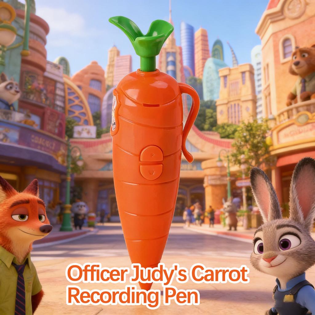 Netoxické Zootopia Judy Hopps Zvukové Pero - Dětské Anime Kuličkové Pero Se Zvukem A Světlem Dětský Školní Narozeninový Dárek