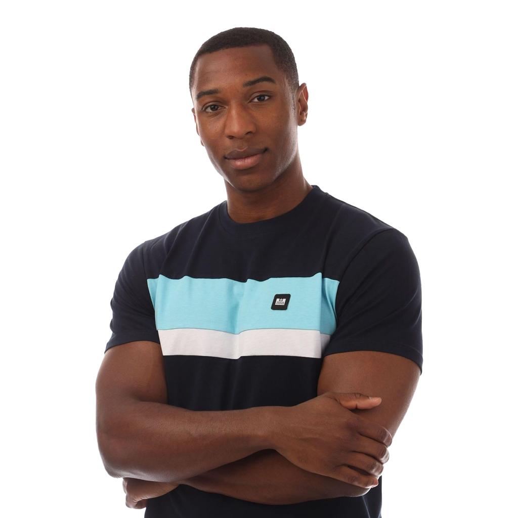 Weekend Offender Mens Crossword Colour Block T-Shirt