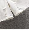 Ladies' Trousers Summer Big Yards Elastic Hole Denim Shorts High Waist Thin Loose Wide Leg Five-minute Trousers