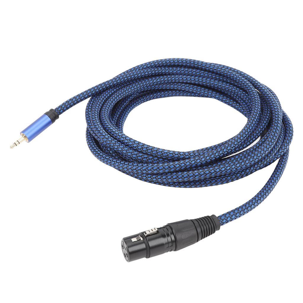 3.5mm To XLR Cable Male To Female 22AWG Shielded XLR Sound Cord for Microphone Mixer Sound Card