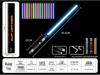 Dual RGB 15-Color Metal Lightsaber Toy - Star Wars Force Laser Sword for Dueling