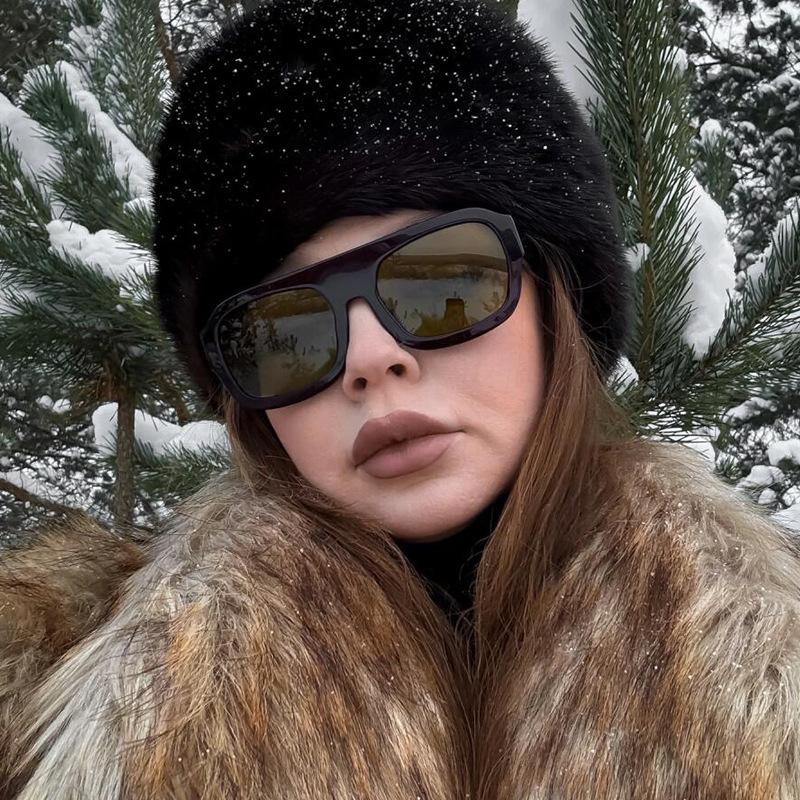 European American Style Sunglasses Women Square Shape Big Size Sun Glasses Women Fishing Driving Men Sun Glass