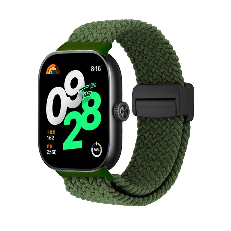 Pasek magnetyczny do Xiaomi Redmi Watch 5 4 Pasek Pleciona pętelka Regulowany Sportowy Nylonowy Pasek zamienny bransoletka correa Miband 9 pro 8Pro pasek