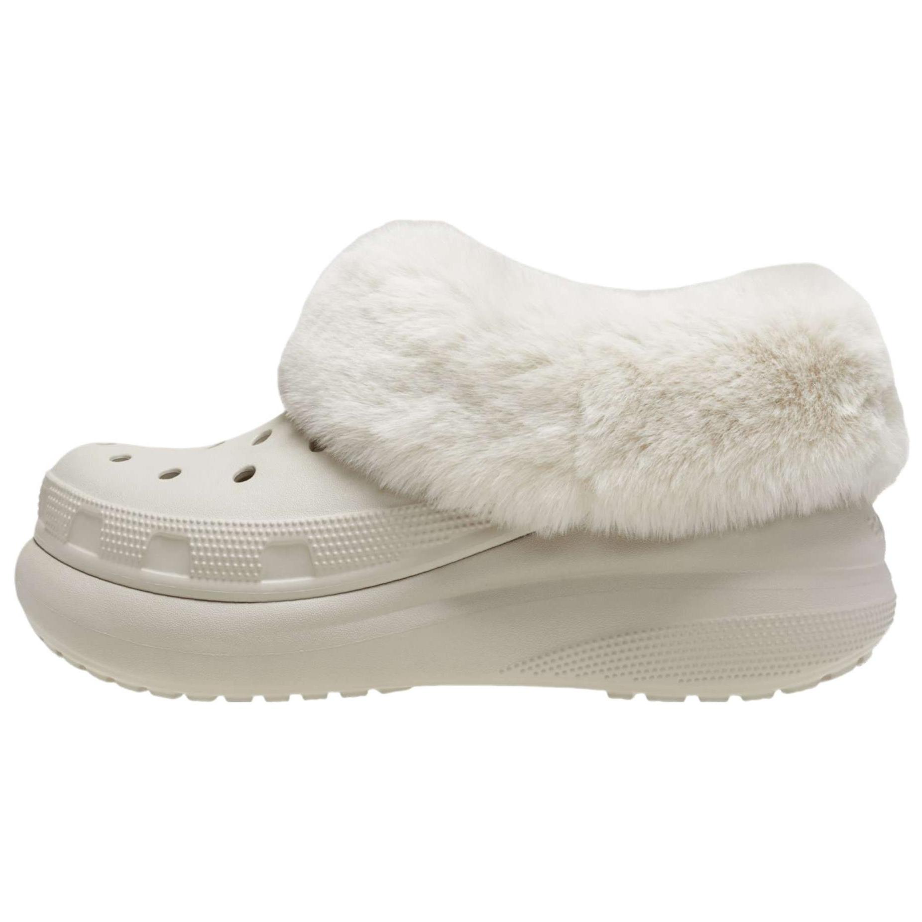 

Crocs Furever Круглый носок Толстая подошва Удобные Теплые Клоги Мужская Обувь Белый 208446-0IK 38-39