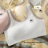 Seamless Cotton Sports Vest Bra for Teen Girls - Wireless, Beautiful Back Design
