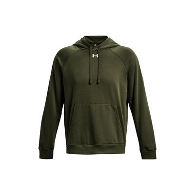 Under Armour Rival Fleece Hoodie With Brand Logo Print Men Hoodies Green 1379757-390