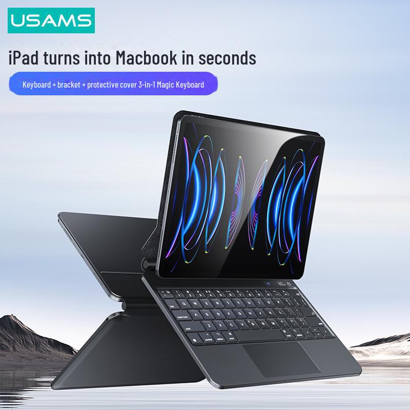 USAMS Keyboard and Protective Cover for iPad Pro 11" & Air 4/5 10.9" with Digital Display