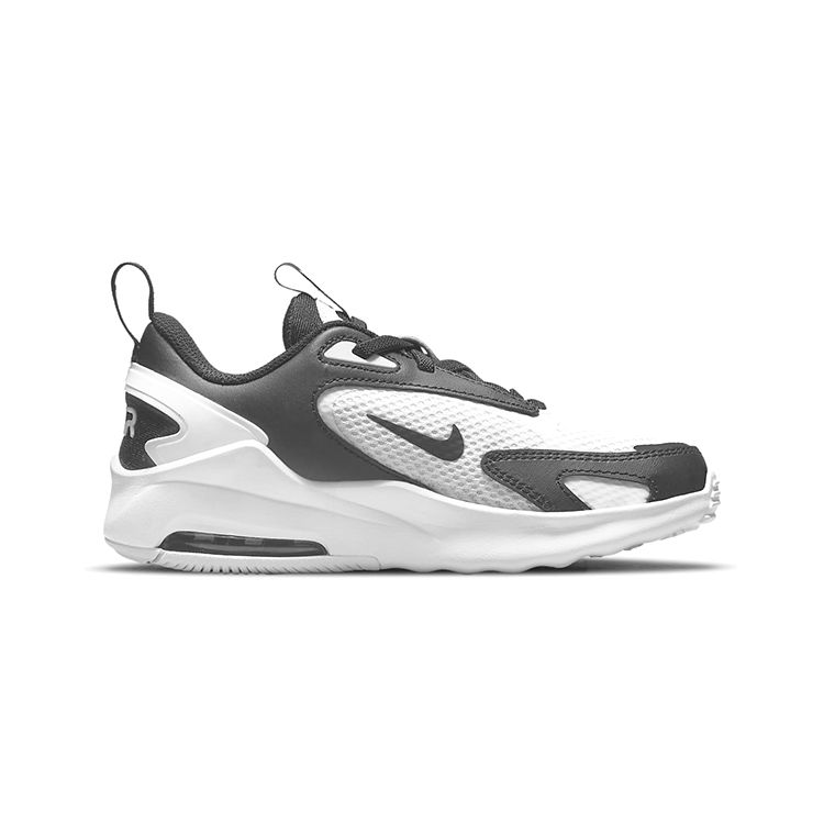 Nike Air Max Bolt CW1627-102 Kids' White Black Air Cushion Running Shoes