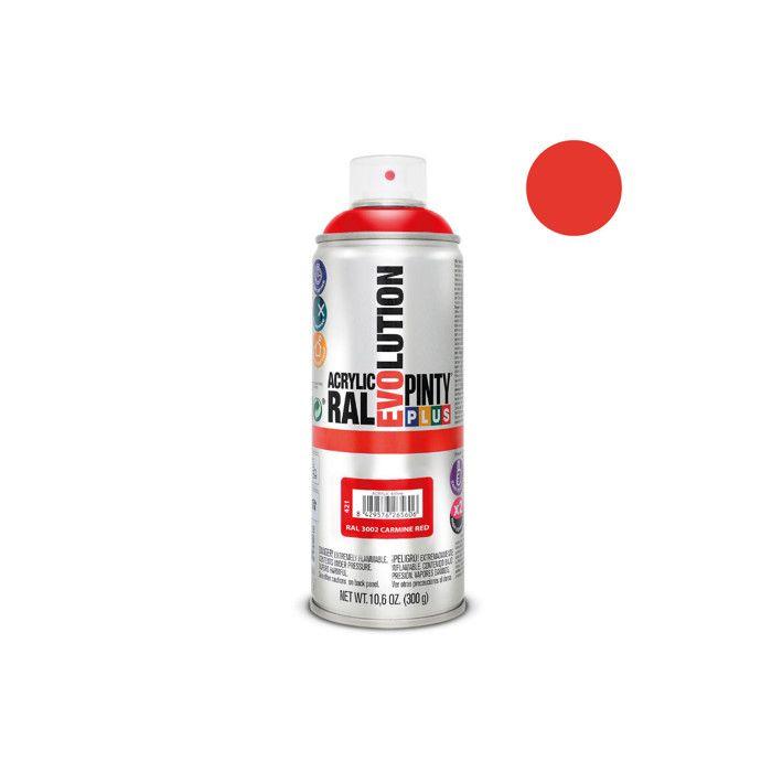 Peinture En Aérosol Pintyplus Evolution 520cc Ral 3002 Rouge Carmin