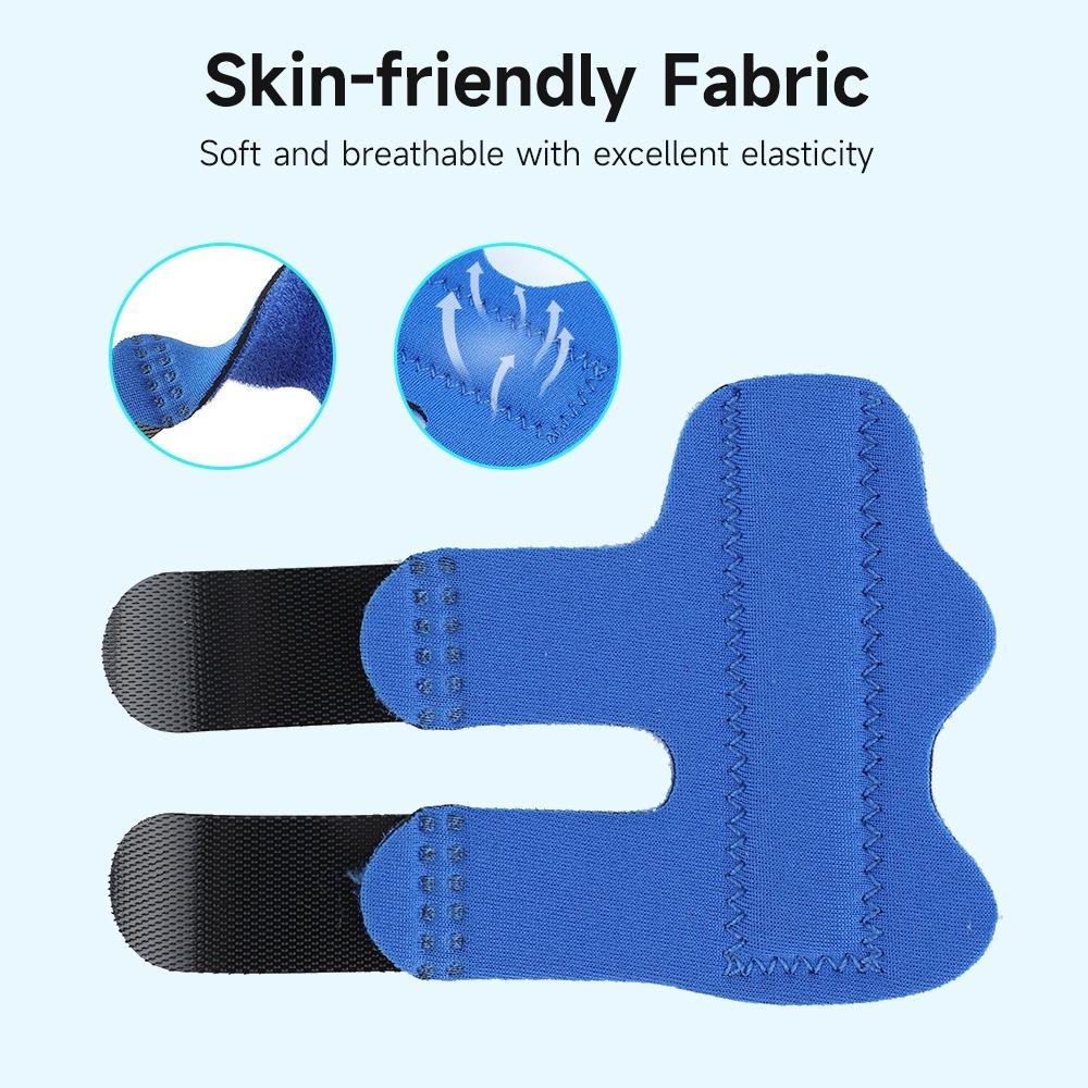 1Pc Finger Splint With Aluminum Strip Finger Correction Fixation Protector Soft Breathable Hand Protection Healthy Care