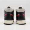 BQ6472-060 Nike WMNS Air Jordan 1 Mid Black Grey Gym Red