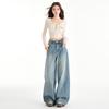 Xintang Women's 2025 High Waist Retro Wide Leg Jeans