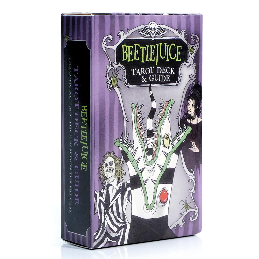 78 Peças Cartas de Tarô Tema de Filme Baralho de Tarô Beetlejuice 10,3*6cm