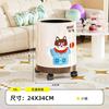 Dachshund Trash Can, Household Living Room, Enlarged Capacity Bucket, Light Luxury, High-end Bedroom, High Value with Lid, New Paper Basket
