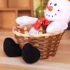 Christmas Home Table Decoration Elk Snowman Santa Claus Candy Basket Food Rack Kids Gift Navidad 2025 New Year Home Party Decors