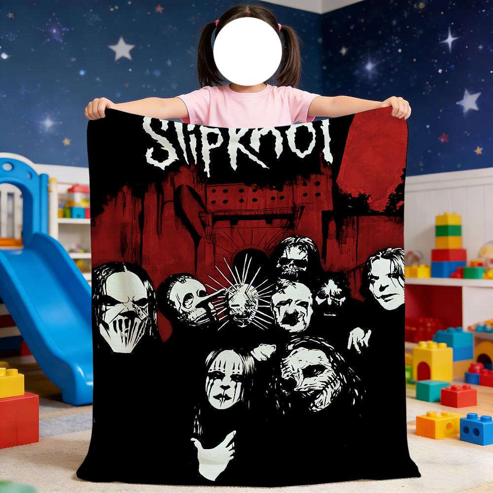 Blanket For Soft Throw S-Slipknot Blanket for Rock Picnic Bed Band Sofa Home Bedroom Cozy Warm Comfortable