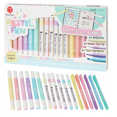ART SET - FILLERS, MARKERS, PENS 18 PIECES