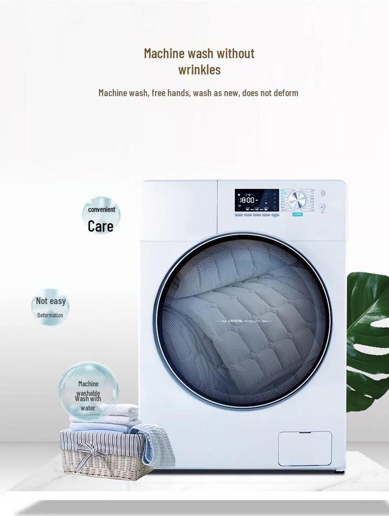 Hotel Summer Washable Pure White Cooling Quilt – Comfortable, Airy Feather Silk Core for Air Conditioning