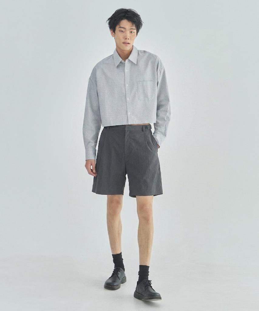 Ladeuedisyeon Roum Shorts_Charcoal