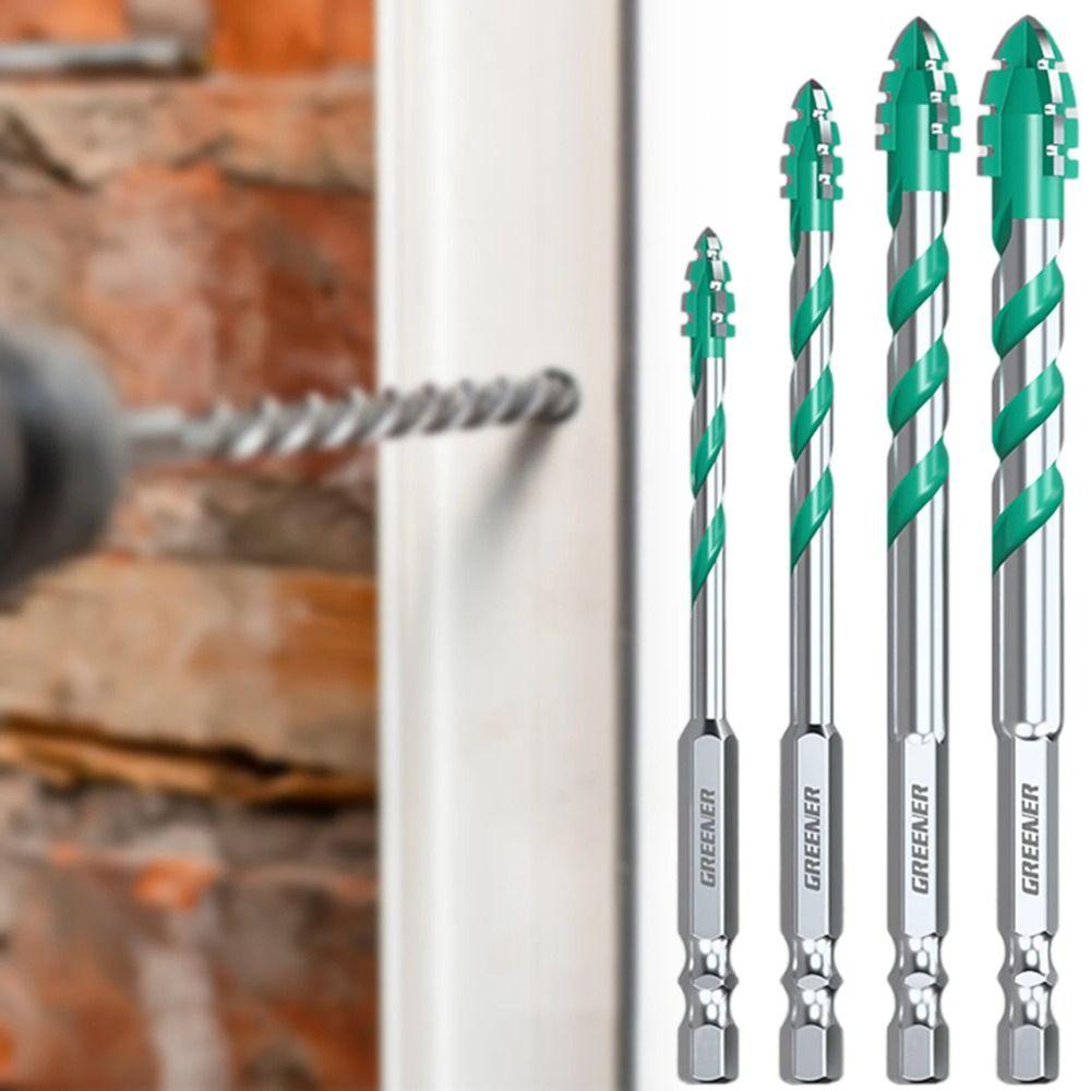 2Pcs High Hardness Concrete Metal Drilling Bits High-Speed Dry Drilling Bits  Glass Marble
