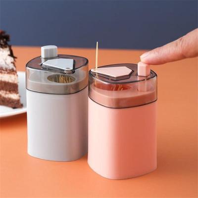 Kreative automatische Zahnstocherbox, Nordischer Heim-Pressstil, High-End-Restaurant-Eimer, Tragbare Aufbewahrungsflaschen & -gläser