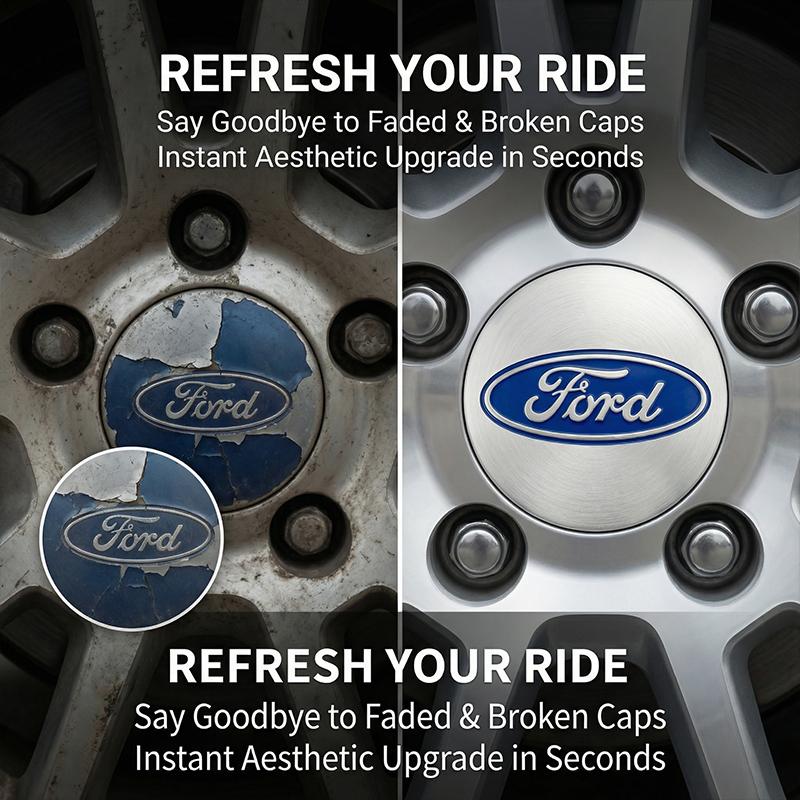 4Pcs 54MM Car Emblem Badge Wheel Center Hub Cap Covers Auto Rim Cover For Ford Focus Mk2 Mk3 Fiesta Ranger Mondeo S-MAX Kuga Mustang Auto Goods