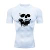 Skeleton Men's Sports T-Shirt Training Gym Jogging Running Workout Compression Rashgard Tops Tee Quick Dry Short Sleeve T Shirt