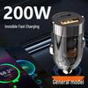 Unsichtbarer 100W Dual PD Schnell-Autoladeadapter