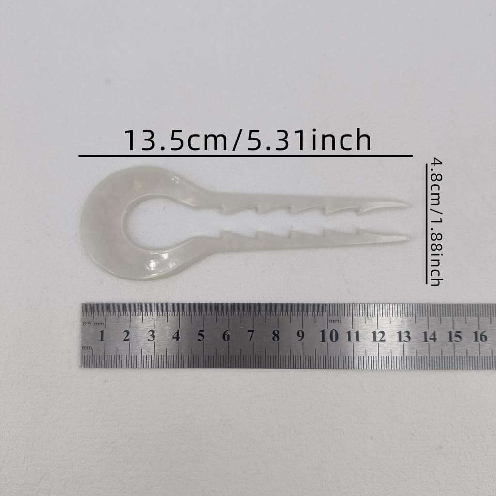 13cm Fashion U-Shaped Hairpin Hair Fork Trendy Acetic Acid Material Hair Clip Headwear Accessories for Women Girls Retro Jewelry