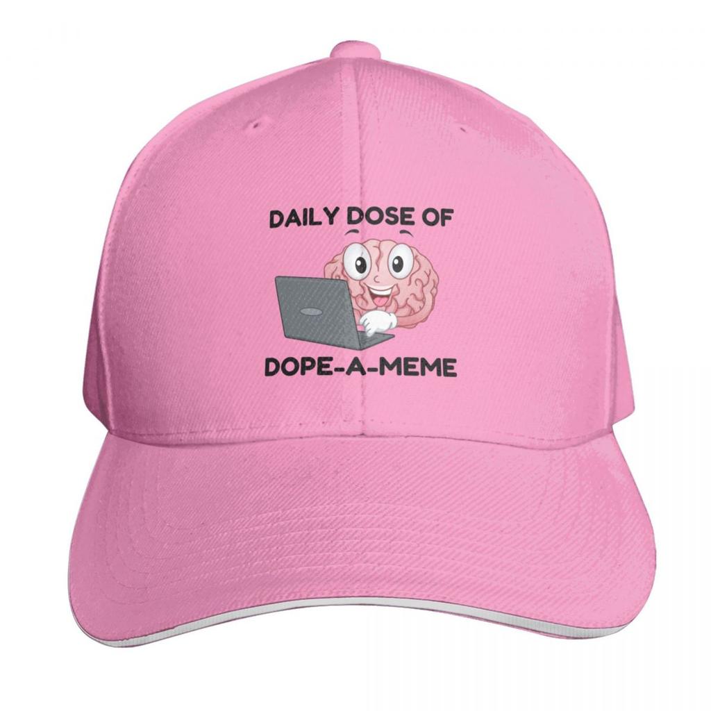 Daily dose of dopeameme Baseball Cap Contrast Two Tone Brim Snapback Flat Bill Strapback Dad Hat