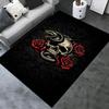 Chair Mat: Gothic Snake & Skull Office Carpet Large Size, Home Decor, Sofa Rug, Gift for Office or Bedroom