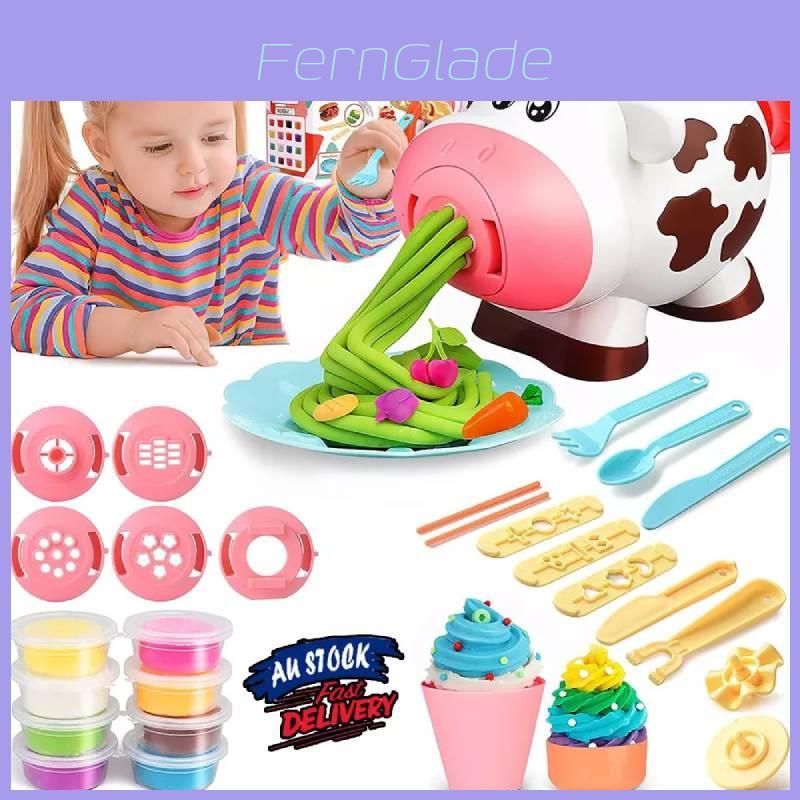 New Diy Cartoon Colorful Clay Cute Cow Noodle Maker Children's Playset For Creative Fun