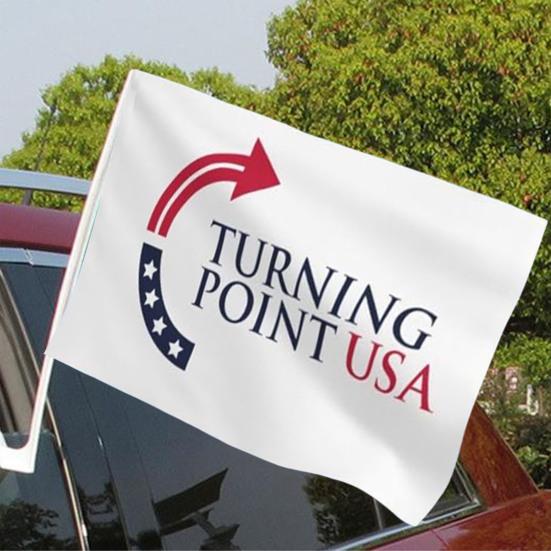 Turning Point USA Flag 3x5Ft Double Sided Wall Hanging Flag Outdoor Polyester Banner with Brass Grommets for Yard Garden Decoration