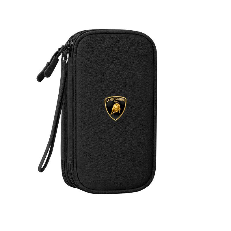 

Car Key Bag Portable Earphone Organizer Data Cable Storage Bag For Lamborghini LP570 LP610 Urus LP700 LP770 Gallardo Aventador
