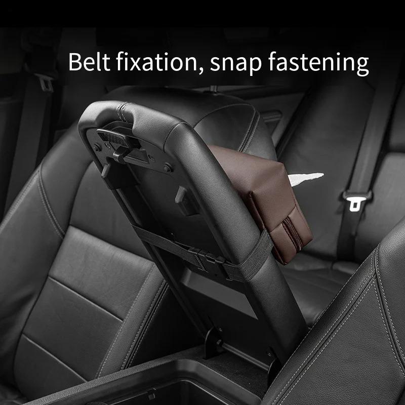 Car Interior Tissue Box Car Armrest Box Tissue Box Car Interior Bag Drawstring Paper Bag Napkins Minimalist Car Rear Seat Back