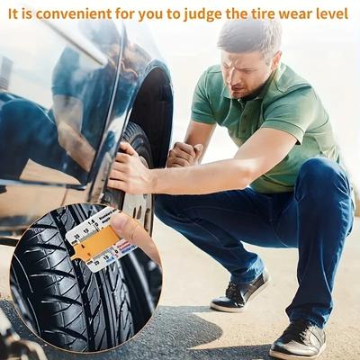 0-20mm Tyre Tread Depth Gauge Accessories Caliper Checking Tyre Tread Tool Depth Lightweight Plastic High Quality