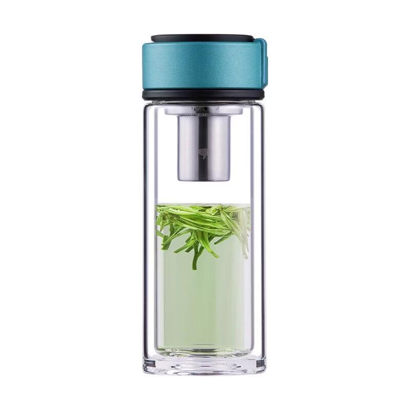WANXIANG Double-Wall Glass Tea Infuser Bottle