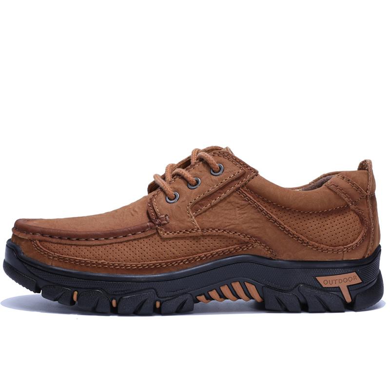 

Fashion Golden Sapling Retro Men s Shoes Genuine Leather Fashion Flats Male Work Safety Loafer Men Casual Shoe Classics Outdoor Footwear 38