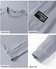 Men's Trendy Stand-Collar Sportswear: Three-Piece Set with Jacket, Long Sleeve Sweatshirt, and Pants for Autumn and Spring. Plus Size Available.
