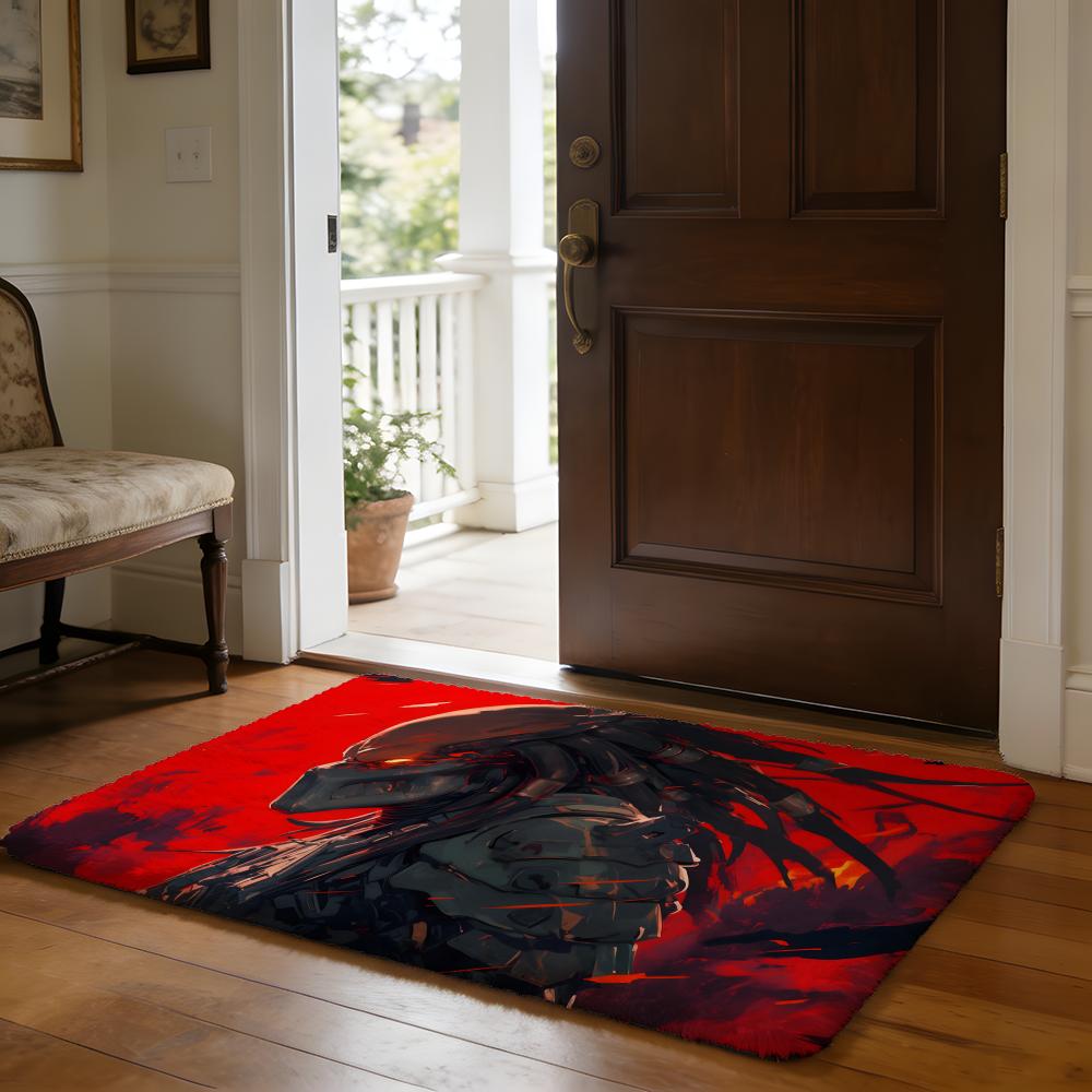Floor Mat Soft Flannel Rug Non Slip Absorbent Mat for Bathroom Bedroom Home Decor The Predator Classic Movie