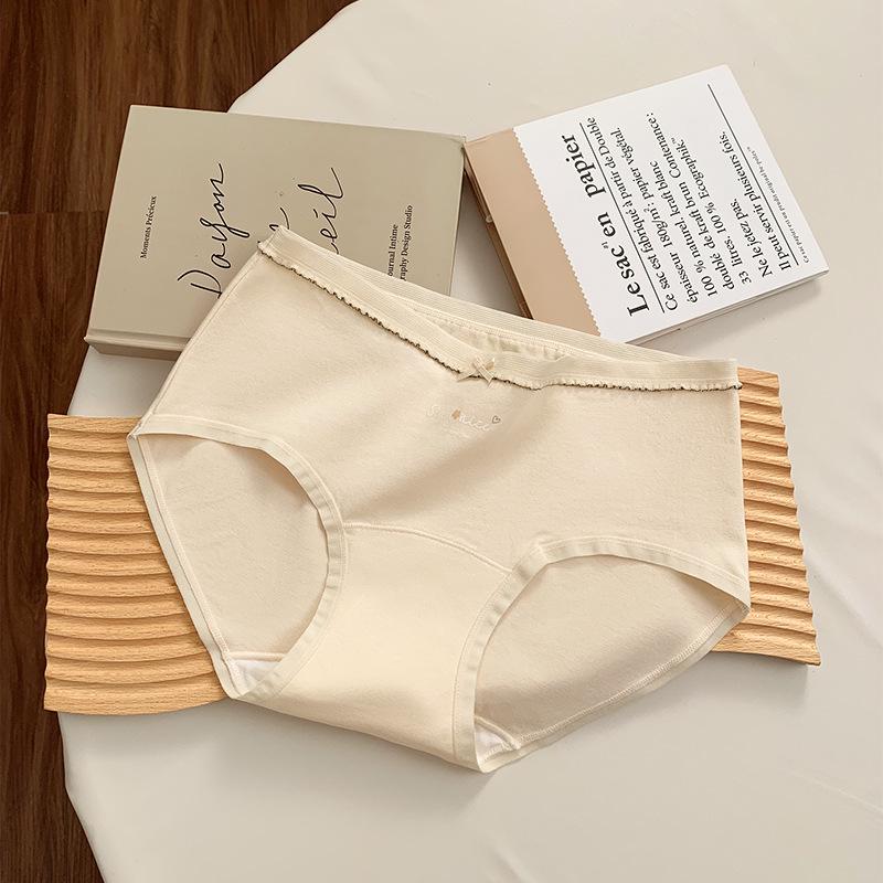 

Meow Meow Cat Ears Bowknot Girls Underwear: Extended Crotch, Soft Baby Cotton, Antibacterial, Skin-friendly M