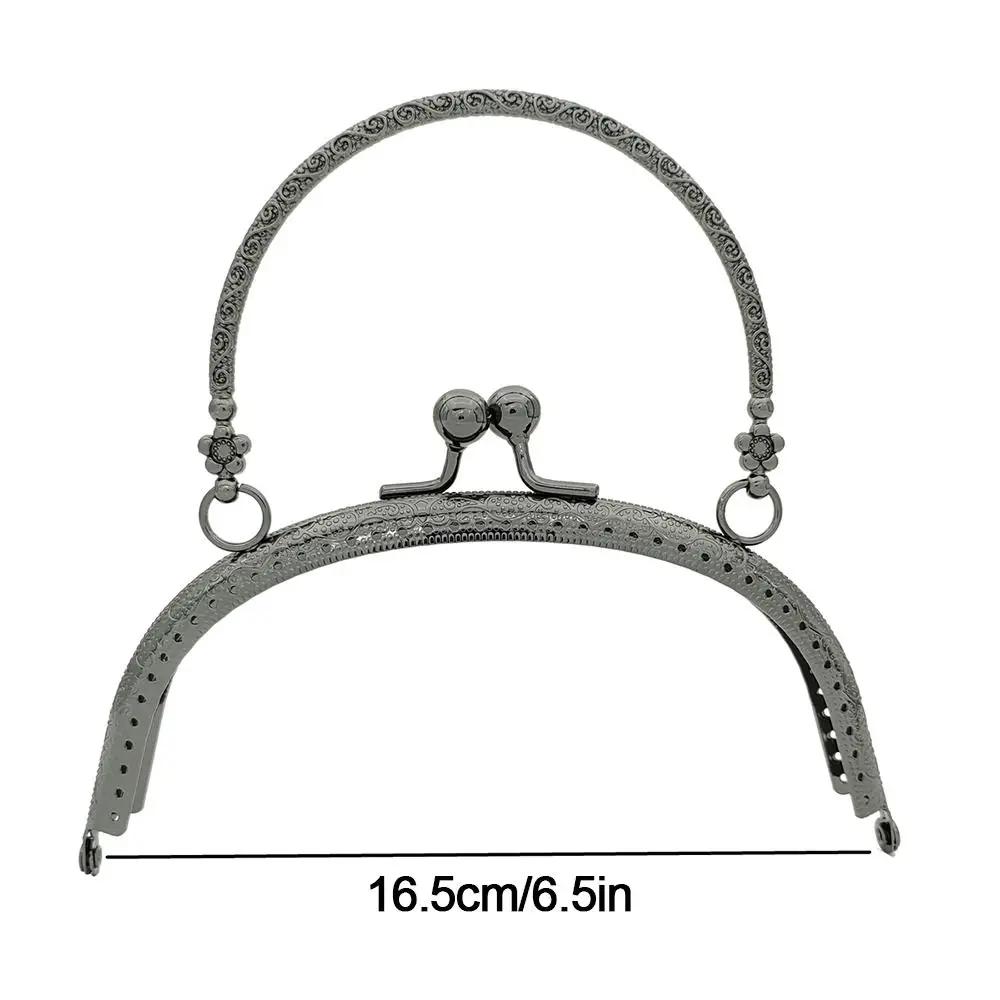 Taschenzubehör Metall-Geldbörsenrahmen Bügelverschluss Vintage 16,1 cm Geldbörsenverschlussrahmen Tasche Bügelverschluss Schloss Taschenherstellung
