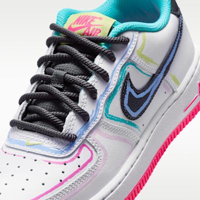 Nike Air Force 1 Low GS 'White Hyper Pink Dusty Cactus Anthracite'