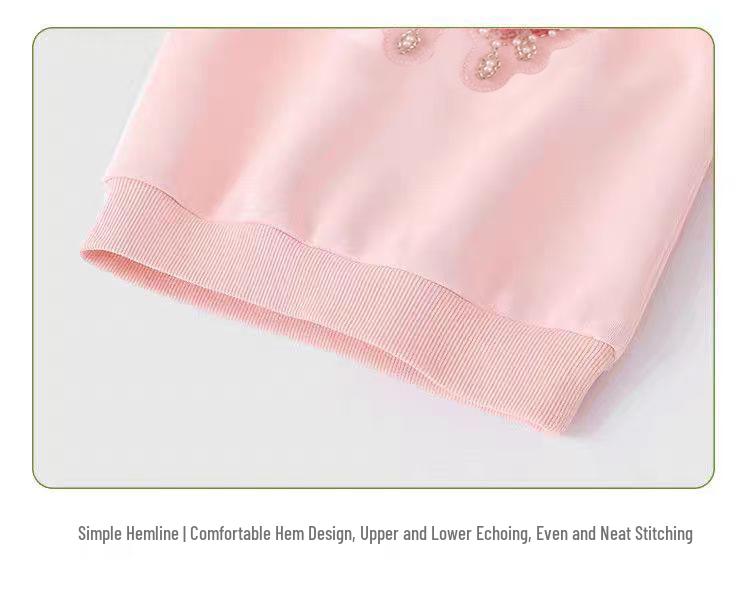 Girls' Butterfly Sequin Hoodie - Long Sleeve Mesh Top for Spring/Autumn (2026 Collection)