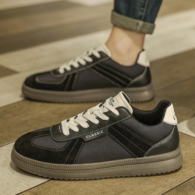 Light luxury new black comfortable soft-soled casual board shoes German training shoes Forrest Gump sports trendy shoes